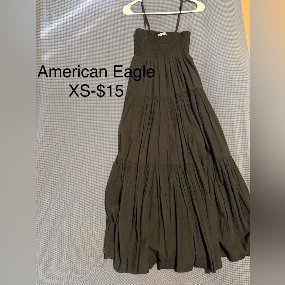 American Eagle Outfitters Black Maxi Dress